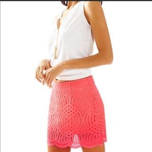 Lilly Pulitzer Alice skort coral size 6